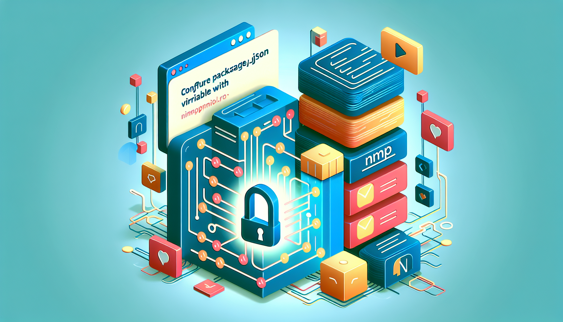 Configure package.json variables with npmrc